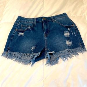 Unbranded denim cut off jean shorts Womens size Medium